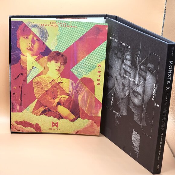 Code by Monsta X (CD, 2017) Protocol Terminal w/ Photo Card & Playing Card VG - Picture 2 of 8